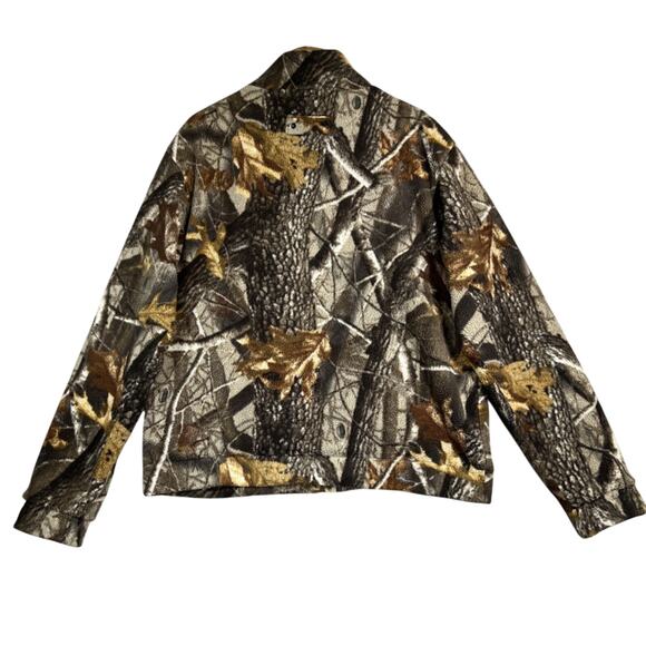 ROG Renegade Outdoor Gear Full Zip Jacket Mens Large Camo Windstopper Fleece - Picture 2 of 13